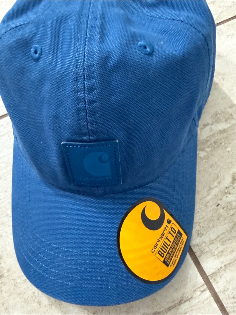 Carhartt Royal Blue Canvas Cap with Logo Patch..,men’s ..O/S..canvas